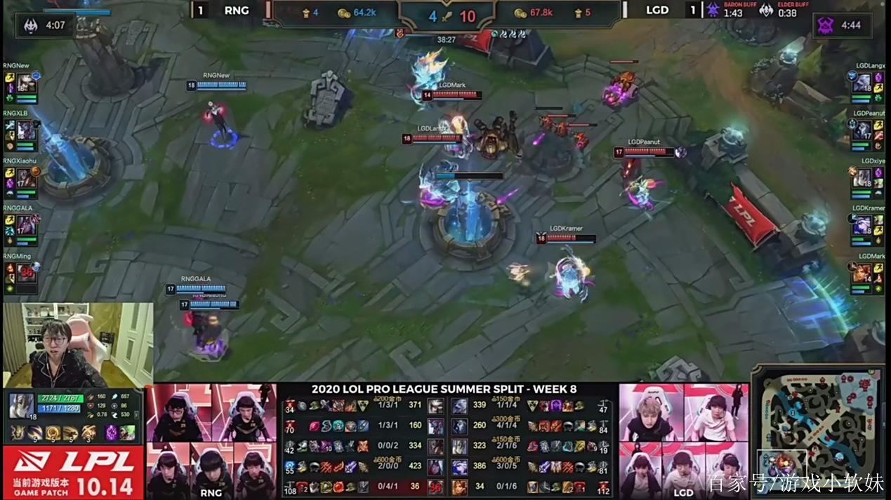 FPX翻盘LGD，Xiaohu关键团战开团秒人顶尖较量八强赛，让粉丝疯狂欢呼